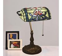 HHRLCH Lampada banchieri Lampada Verde Lampada da Tavolo Antico Lampada Vintage Lampada Lampada da scrivania Vetro Verde retrò con Comodino Lampada da Letto Lampada da Ufficio Lampada da Ufficio per