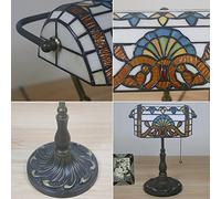 HHRLCH Lampada banchieri Lampada Verde Lampada da Tavolo Antico Lampada Vintage Lampada Lampada da scrivania in Vetro Verde retrò con Comodino Lampada da Letto Lampada da Ufficio Lampada da Ufficio