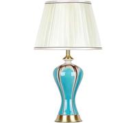 HHRLCH Lampada da Tavolo in Ceramica in Ottone di Lusso Contemporaneo - Tessuto Compatibile con Un Soggiorno, Una Camera da Letto, Una Sala da Pranzo, Una Biblioteca, Uno Studio o Un Ufficio