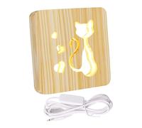 HHRLCH Lampada da Tavolo in Stile Lampada in Legno Decorativo Compatto Compatto Compatto Legge