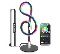 HHRLCH Lampada da Tavolo Intelligente RGB per Giochi - Lampada da Comodino dimmerabile con sincronizzazione Musicale e Controllo App 16 Milioni di Colori 10W Atmosfera per Camera da Letto Soggiorno