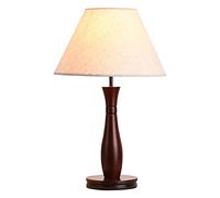 HHRLCH Lampada da Tavolo Lampada da Tavolo retrò Lampada da Comodino in Legno di Legna da Comodino Nordico per Il commensale del Paradiso in Tessuto Ristorante da 24,8 "H Lampada da Comodino da