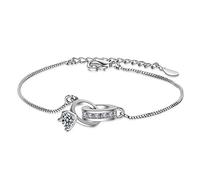 HHRLCHX Bracciale e Braccialetto di zircone Circle Bracciale per Donne Eleganti