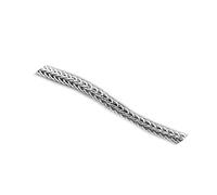 HHRLCHX Cadenne da Serpente da 18 a 24 Pollici di Lunghezza, Metallo Argento Cadenne da Serpente da 0.9 a 3.2 MM di Spessore per Giovanotti e Maschi