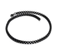 HHRLCHX Chain Agata Perlenlegno dall'18-28 inch Alluminio per Uomo e Bambini
