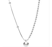 HHRLCHX collane girocolli con Lettere Fortunate per Donne, Ragazze, Gioielli, clavicola, Perline, Collana a Catena, Regalo