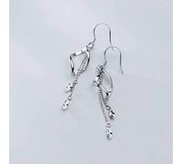 HHRLCHX da Donna, s925 Femminili Stile Coreano Moda Temperamento Motivo Geometrico Orecchini semplici Gioielli a spiraleuna Coppia