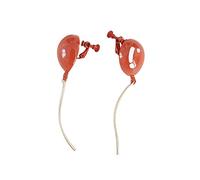 HHRLCHX Orecchini Grandi Orecchini a Palloncini Rosa Design Divertenti Orecchini ad ago d'Argento Nappine Orecchini Lunghi Fashion Exaged Versatile Clip aurico