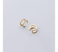 HHRLCHX Orecchini Personalizzati, S925 Clip Auricolari a Forma di C in Stile C con Diamanti, Niente Orecchini forati per Donne e Rosa, 925