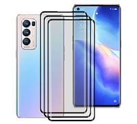 HHUAN - 3 Pack Pellicola Protettiva per Oppo Find X3 Neo, 9H Durezza Vetro Temperato Screen Protector Film Anti Graffo in Vetro Temperato per Oppo Find X3 Neo (6.55")