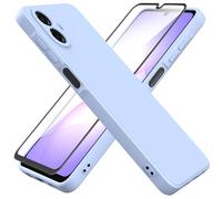 HHUIWIND Cover per Samsung Galaxy A07 e Vetro Temperato,Custodia Morbido Silicone TPU Protettivo Ultra Slim Case - Light Viola