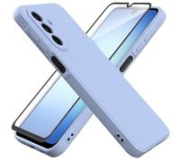 HHUIWIND Cover per Samsung Galaxy A17 5G e Vetro Temperato,Custodia Morbido Silicone TPU Protettivo Ultra Slim Case - Light Viola