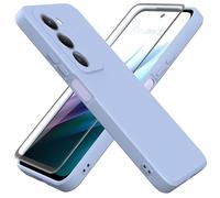 HHUIWIND Cover per Xiaomi Redmi 15 e Vetro Temperato,Custodia Morbido Silicone TPU Protettivo Ultra Slim Case - Light Viola