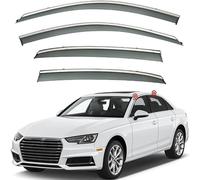 HHUIYUYY Deflettori d'Aria Deflettori del Vento per Audi A4L Trim MK5 B9 2017, Deflettori d'Aria, deflettori Laterali, parapioggia, deflettori Adesivi.