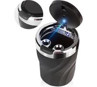 HHUIYUYY Posacenere Auto per Audi A3 berline 2016-2021, Posacenere Auto con Rimovibile Coperchio e LED Luminoso.