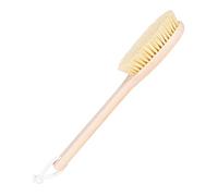 HHUUMM Spazzola da massaggio con manico, L8,5 x H4 x L33 cm, setole Tampico medio dure, fatta a mano in legno di faggio, spazzola a secco per il corpo, spazzola a secco, cellulite, peeling