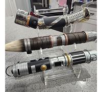 HHUXIUE Espositore per spada laser, supporto per spada laser da tavolo in acrilico, supporto per spada laser a 3 livelli, per spade e spade laser. (Trasparente)