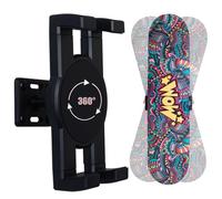 HHUXIUE Supporto da parete girevole a 360° per skateboard, supporto galleggiante per display, adatto a tutti gli skateboard (1 lotto)