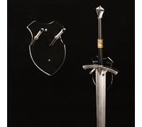 HHUXIUE Verticale in acrilico trasparente per spada, espositor murale invisibile per 1 spada, katana o ascia esposizione per spada samurai, decorazione medievale (Trasparente, 1 set)