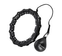 HHW11 PLUS SIZE HULA HOP SCHWARZ MIT LUFTAUSLÄSSEN UND HÜFTHALTER HMS