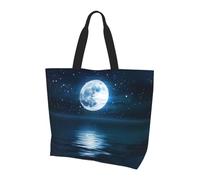 hhxvcv Borsa a tracolla da donna con stampa cielo notturno, grande, riutilizzabile, per shopping, viaggi, spiaggia, Cielo notturno, Taglia unica