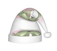 hhxvcv Cappello di Babbo Natale per bambini - Cappello di Natale con simpatica rana divertente che fa yoga stampa design, caldo copricapo per le vacanze per Natale, Capodanno
