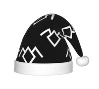 hhxvcv Cappello di Babbo Natale per bambini - Cappello di Natale con stampa di gufo a doppia cima, caldo copricapo per Natale e Capodanno