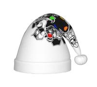 hhxvcv Cappello di Babbo Natale per bambini - Cappello di Natale con stampa sotto la coda, caldo copricapo per Natale e Capodanno