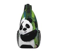 hhxvcv Cute otter Print Cross Chest Bag - Zaino unisex da viaggio indossato diagonalmente, zaino per escursioni e uso casual, Curioso Baby Panda, Taglia unica