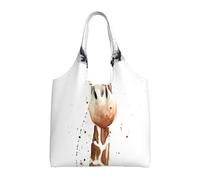 hhxvcv Grandi api volanti Daisy Honey Print Canvas Tote Bags - Borse riutilizzabili per la spesa e la spesa per viaggi, spiaggia, vita quotidiana, giraffa intelligente, Taglia unica
