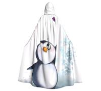 hhxvcv I Love Penguins - Mantello con cappuccio per Halloween, unisex, per cosplay, strega, jedi, mago, mago