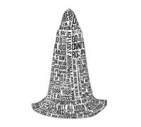 hhxvcv Mantello con cappuccio per Halloween, con citazioni sul gioco, comodo costume per feste in maschera, Natale, carnevale