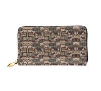 hhxvcv Portafoglio da donna in pelle con stampa arcobaleno Gay Pride - Pochette lunga e portafoglio sottile con libretto degli assegni, leggero e alla moda, Rustic Lodge Bear, One Size