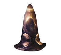 hhxvcv S Halloween Capo con cappuccio - Cosmic Shining Planet Print Confortevole Costume per feste in maschera per Natale, Carnevale