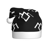 hhxvcv Twin Peaks Cappello di Natale con stampa gufo per adulti - Cappello di Babbo Natale unisex, bomboniere di Natale, Capodanno, copricapo per le vacanze