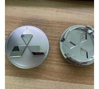 HHYHUJYG 4 Pezzi Auto Coprimozzo per Mitsubishi Pajero Shogun Montero V80 V87 V93 V97 60mm,Coperchio Centrale del Mozzo Stemma Centro Cerchi Emblema Distintivo Accessori Styling Dell'Auto