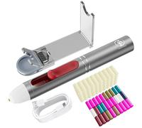 HHYSSG Penna a pistola per colla a caldo da 20 W, si riscalda rapidamente, punta ergonomica per i dettagli, mini penna per colla a caldo, super adesiva, senza gocciolamento, mini pistola per colla per