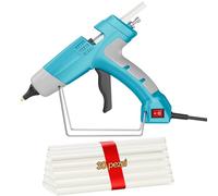HHYSSG Pistola Colla a Caldo 100W Pistola Colla a Caldo Professionale con 30 stick di colla a caldo da 11 mm per Arte DIY a Scuola Riscaldamento Rapido 220-240V/50Hz
