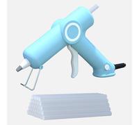 HHYSSG Pistola per Colla a Caldo 20W Pistola per Colla a Caldo con 30 Stick di Colla a Caldo Pistola Incollatrice per piccoli mestieri fai-da-te e riparazioni rapide in casa e ufficio (Blu)