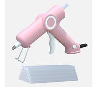 HHYSSG Pistola per Colla a Caldo 20W Pistola per Colla a Caldo con 30 Stick di Colla a Caldo Pistola Incollatrice per piccoli mestieri fai-da-te e riparazioni rapide in casa e ufficio (rose)