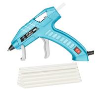 HHYSSG Pistola Per Colla a Caldo Da 20W Con Interruttore On/Off - Pistola Colla a Caldo Contiene 30 stick Di Colla Per Lavori Artigianali,Riparazioni In Casa e in Ufficio (blu)