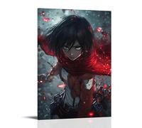HHYXMJLL Poster a tema anime, motivo: Legami eterni, Mikasas Vow in Attack on Titan, elegante poster decorativo da parete, 40 x 60 cm