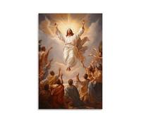 HHYXMJLL Poster decorativo da parete, motivo: Ascensione di Cristo, il glorioso ritorno al cielo, decorazione artistica da parete, 20 x 30 cm