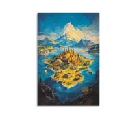 HHYXMJLL Poster del gioco da tavolo - Catan Adventures - commercio, costruire, conquistare elegante poster artistico da appendere alla parete, poster decorativo 50 x 75 cm