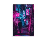 HHYXMJLL Poster della città di Tokyo, con sogni al neon nella giungla urbana, elegante poster decorativo da parete, 40 x 60 cm