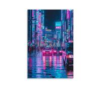HHYXMJLL Poster della città, Tokyo, sogni al neon e tradizioni senza tempo, elegante poster decorativo da parete, 60 x 90 cm