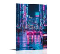 HHYXMJLL Poster della città, Tokyo, sogni al neon e tradizioni senza tempo, elegante poster decorativo da parete, 60 x 90 cm