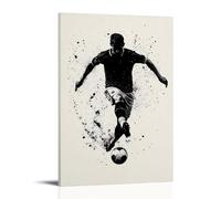 HHYXMJLL Poster sportivo con incrocio di gambe e palla curva, elegante poster decorativo da appendere alla parete, 20 x 30 cm