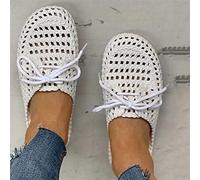 HHZY Ciabatte Donne Estive Flop Pantofole Donna Chiuse Davanti Sandali Donna Traspiranti Scarpe da Spiaggia e Piscina Flip Flops Infradito Mare Elegante,Bianca,US7.5/EU39