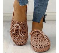 HHZY Ciabatte Donne Estive Flop Pantofole Donna Chiuse Davanti Sandali Donna Traspiranti Scarpe da Spiaggia e Piscina Flip Flops Infradito Mare Elegante,Cachi,US10/EU42